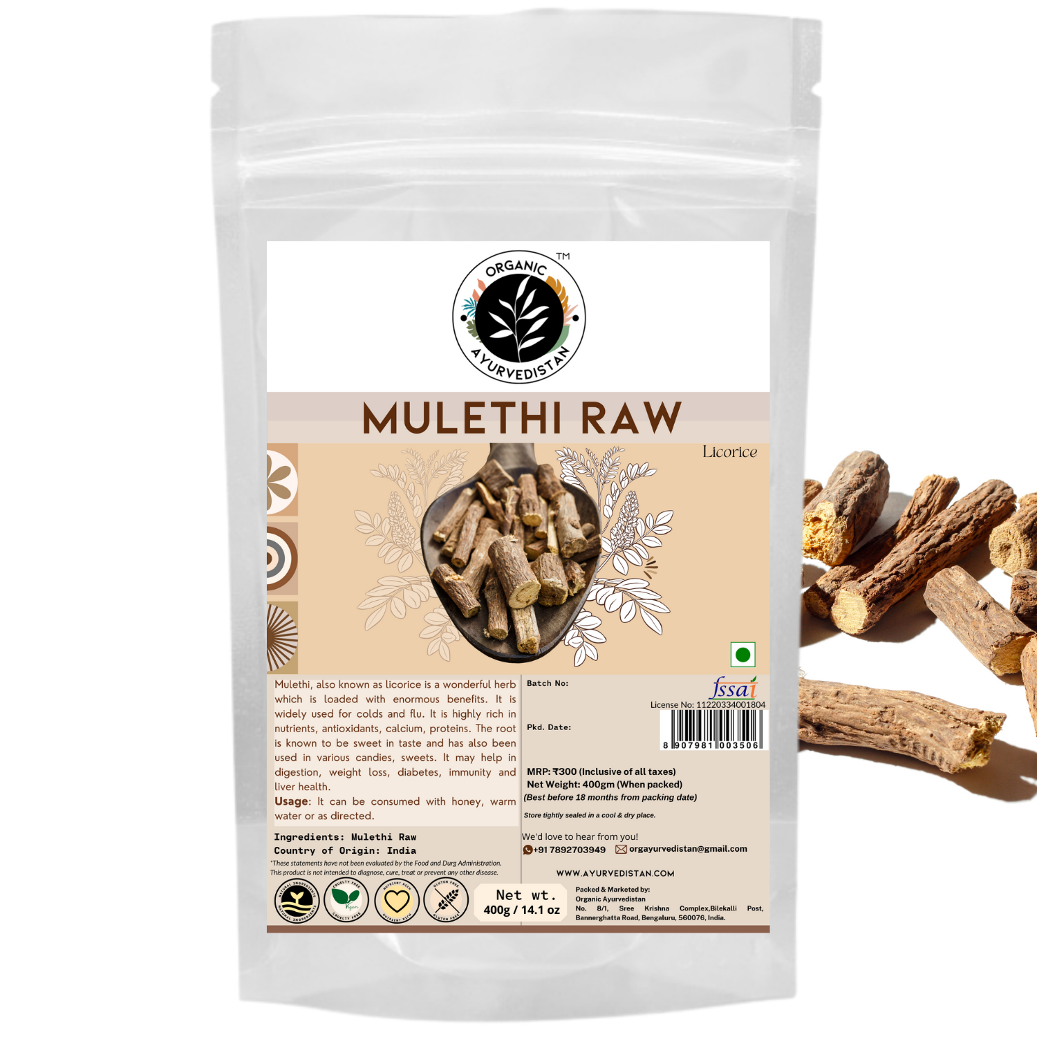 Mulethi raw